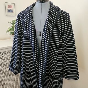 Talbots Petite Plus Striped Women's Blazer Style Jacket